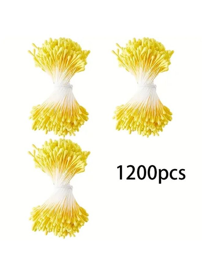 1200 Pcs Double Head Artificial Tulip Flowers Felt Wedding Christmas Home Decor - Image 1